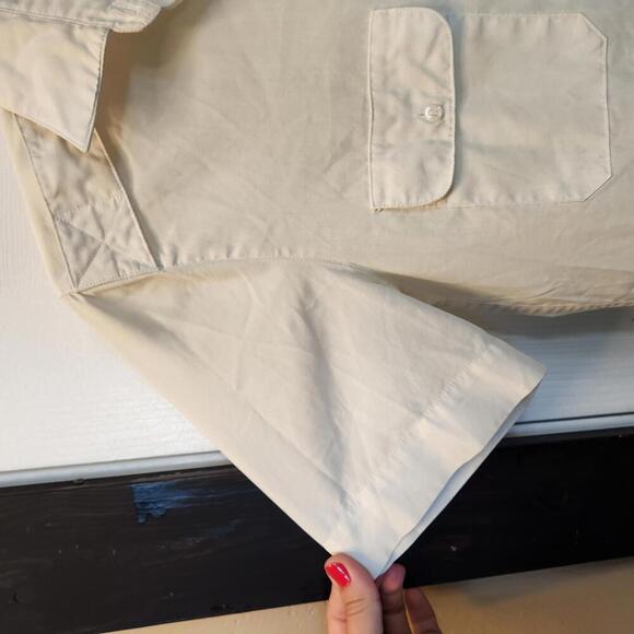 Vintage Diane Von Furstenberg Short Sleeve White Button-Up Shirt - Size 8 - Picture 3 of 8